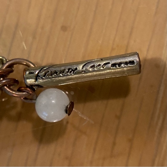 NWT Kenneth Cole long 56 inch gold tone necklace; wear multiple ways. Signed. - Picture 11 of 12